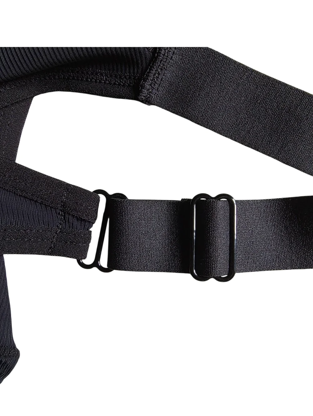 New Men's Black Strappy Thong Bikini Bottom Suze L - Picture 3 of 4